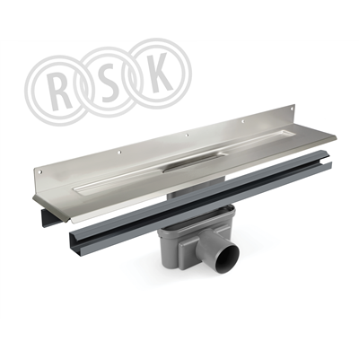 GOLVRÄNNA GRUNDPAKET 1004.0900 75 MM L=900 MM SIDOUTLOPP MED VATTENLÅS FIXTUR UNIDRAIN
