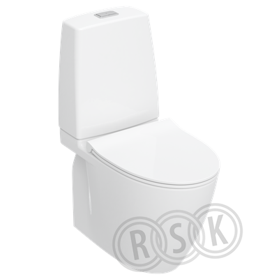 GOLVSTÅENDE WC SPIRA ART 6250 TURBOFLUSH S-LÅS 2/4 L MED WC-SITS IFÖ
