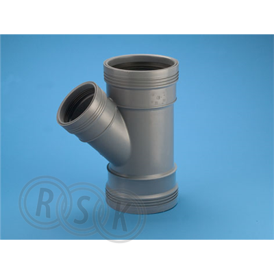 GRENRÖR 110/75 MM X 45° 3MUFF GRÅ WAFIX